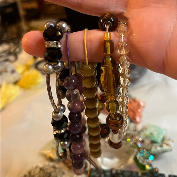 Craft Bead Bag Lot Broken bracelets and strands - Picture 4 of 9